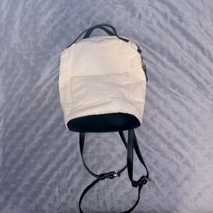 Small canvas backpack purse